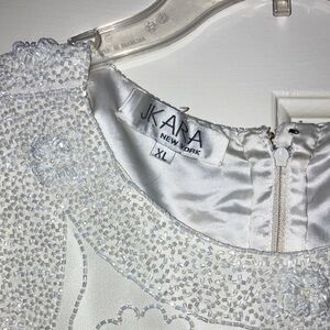 Vintage White beaded Sleeveless Top